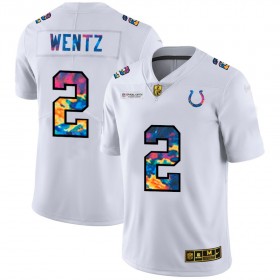 Miesten Indianapolis Colts NFL Pelipaita Carson Wentz 2 Nike 2020 Monivärinen Valkoinen